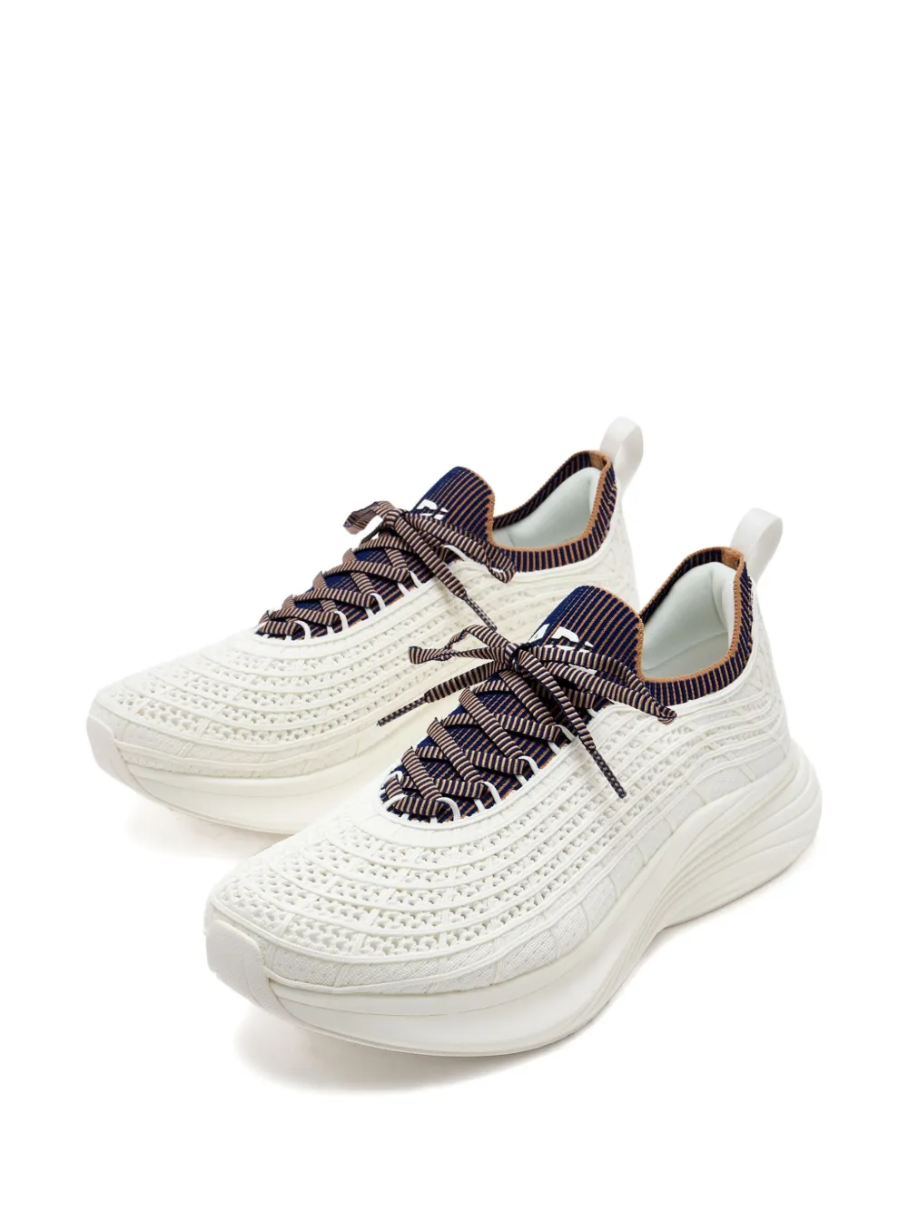 APL: ATHLETIC PROPULSION LABS knit lace-up sneakers White