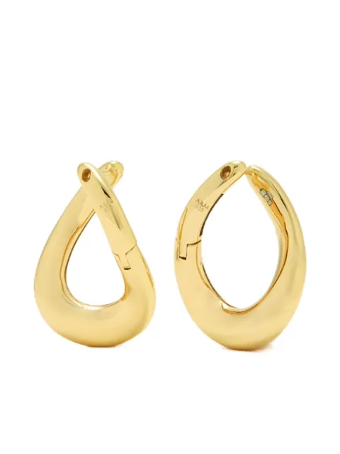 Astrid & Miyu Molten hoop earrings