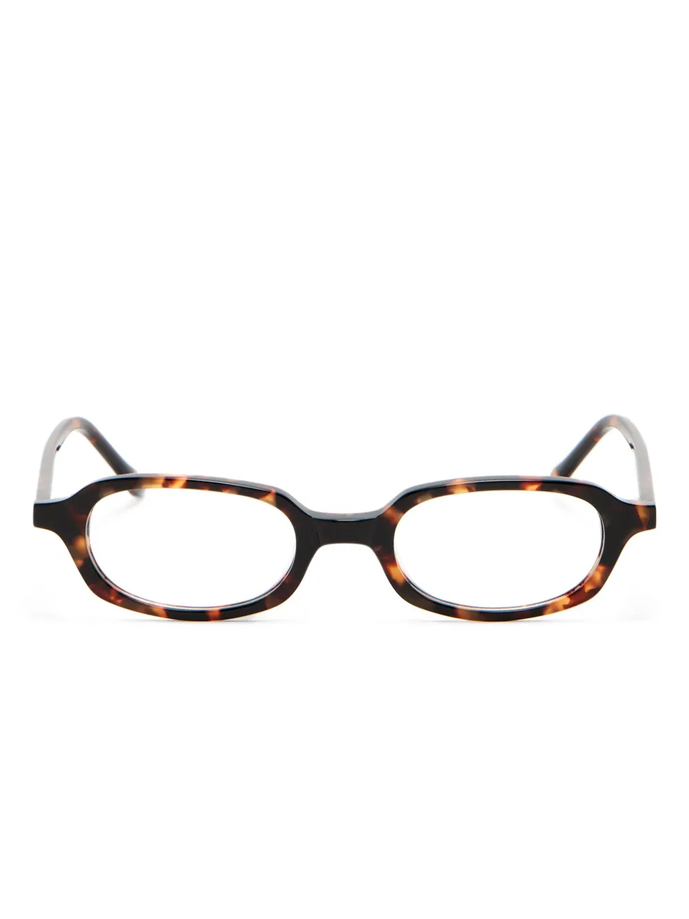Karen Wazen lentes con armazón rectangular estilo carey | marrón | Image 1