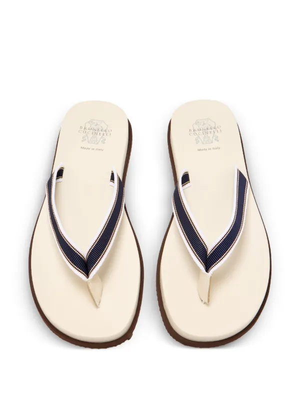 Brunello Cucinelli リボンディテール サンダル | ホワイト | FARFETCH JP