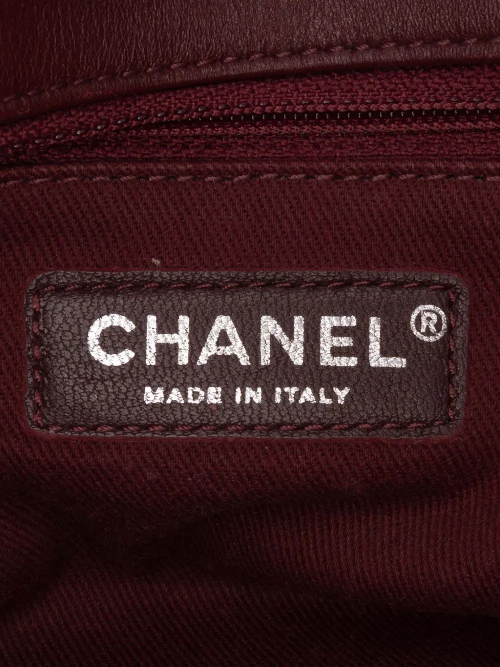 Pre-owned Chanel 2016-2017 Cc Canvas Stripe Flap Shoulder Bag