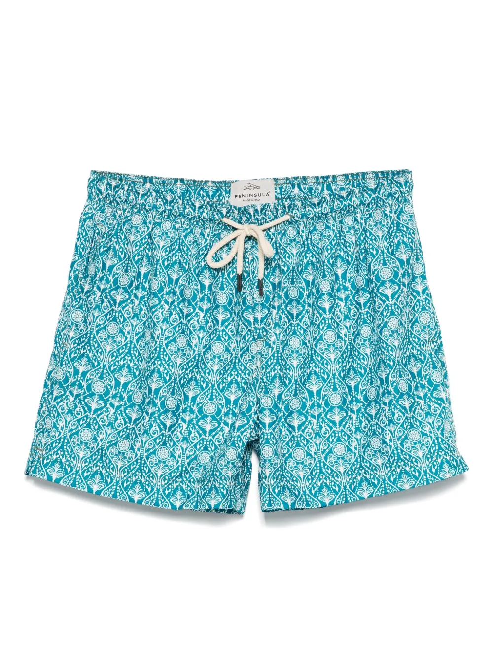Arazzo patterned drawstring swim shorts