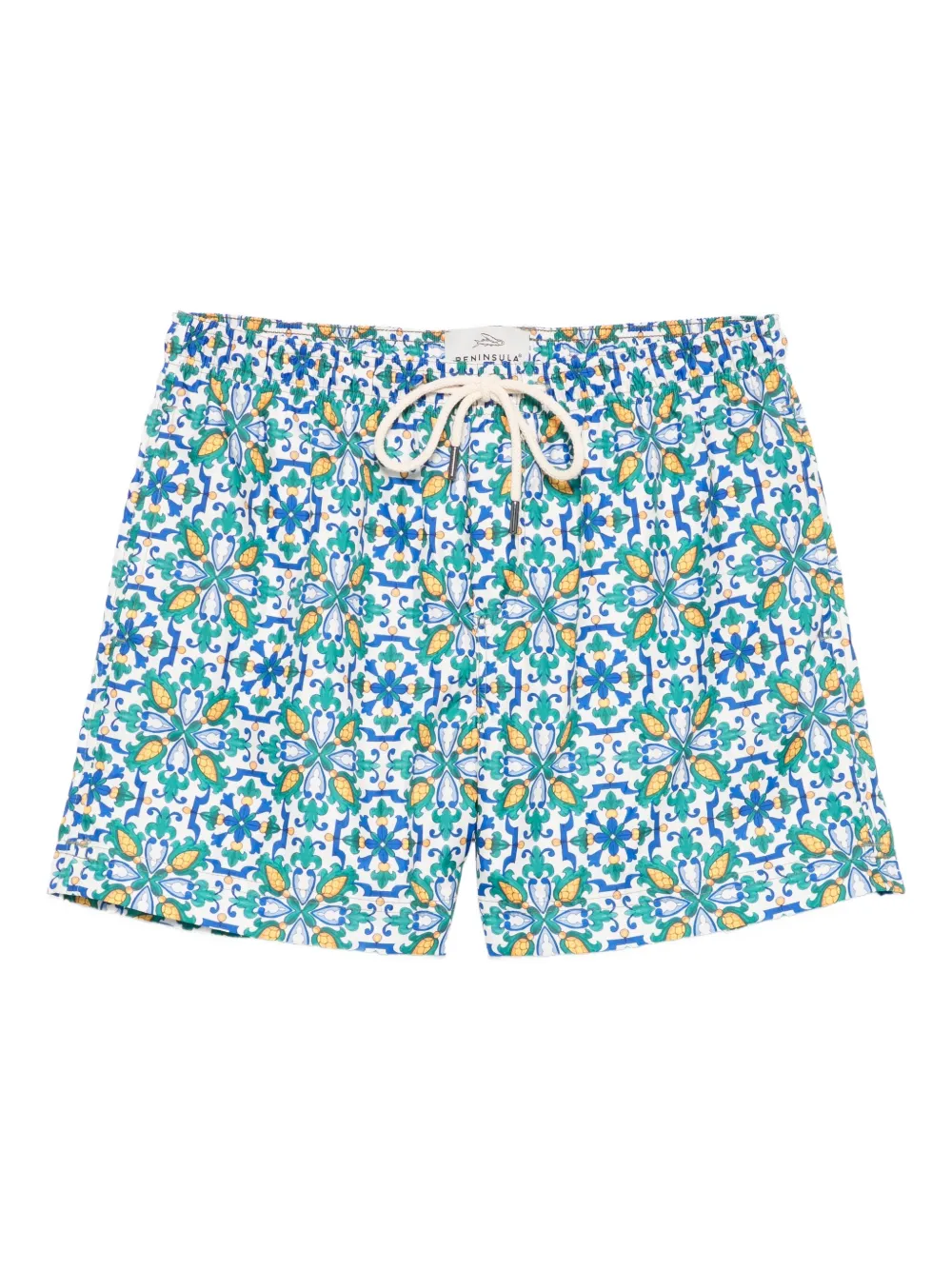 graphic-print swim shorts