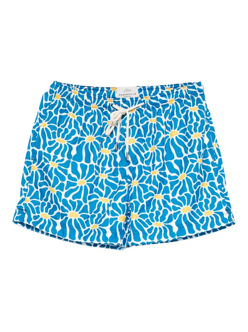 floral-print swim shorts