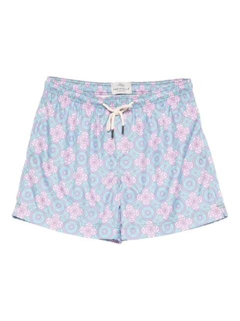 PENINSULA SWIMWEAR floral-pattern swim shorts