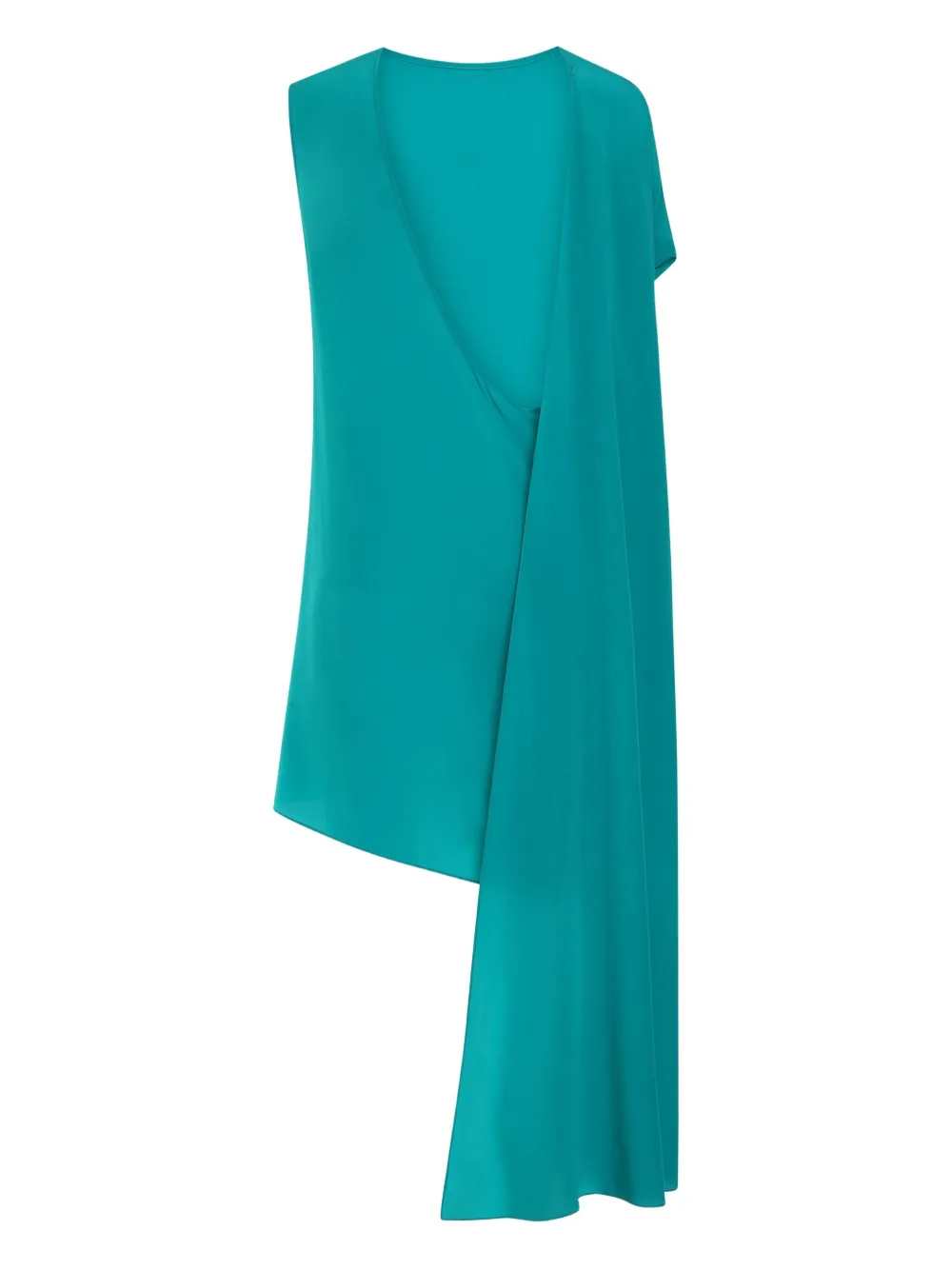 Gianluca Capannolo batwing-sleeve draped dress Groen