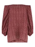 Marinella Piccinno off-shoulder tunic - Red