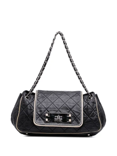 CHANEL Pre-Owned 2008-2009 Quilted Lambskin East West Accordion Flap shoulder bag