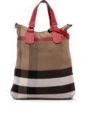 Burberry Pre-Owned 2000-2017 Mega Check Canvas Tottenham Brit satchel - Brown