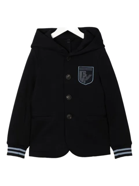 Emporio Armani Kids hooded buttoned jacket