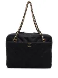 CHANEL Pre-Owned 2000-2002 CC Chevron Jersey Camera Bag shoulder bag - Grey
