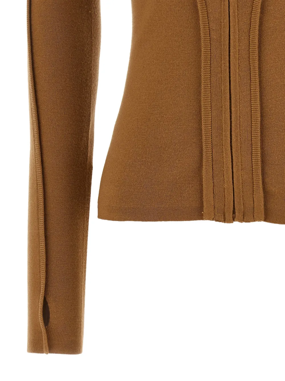Victoria Beckham zip-front hoodie Bruin