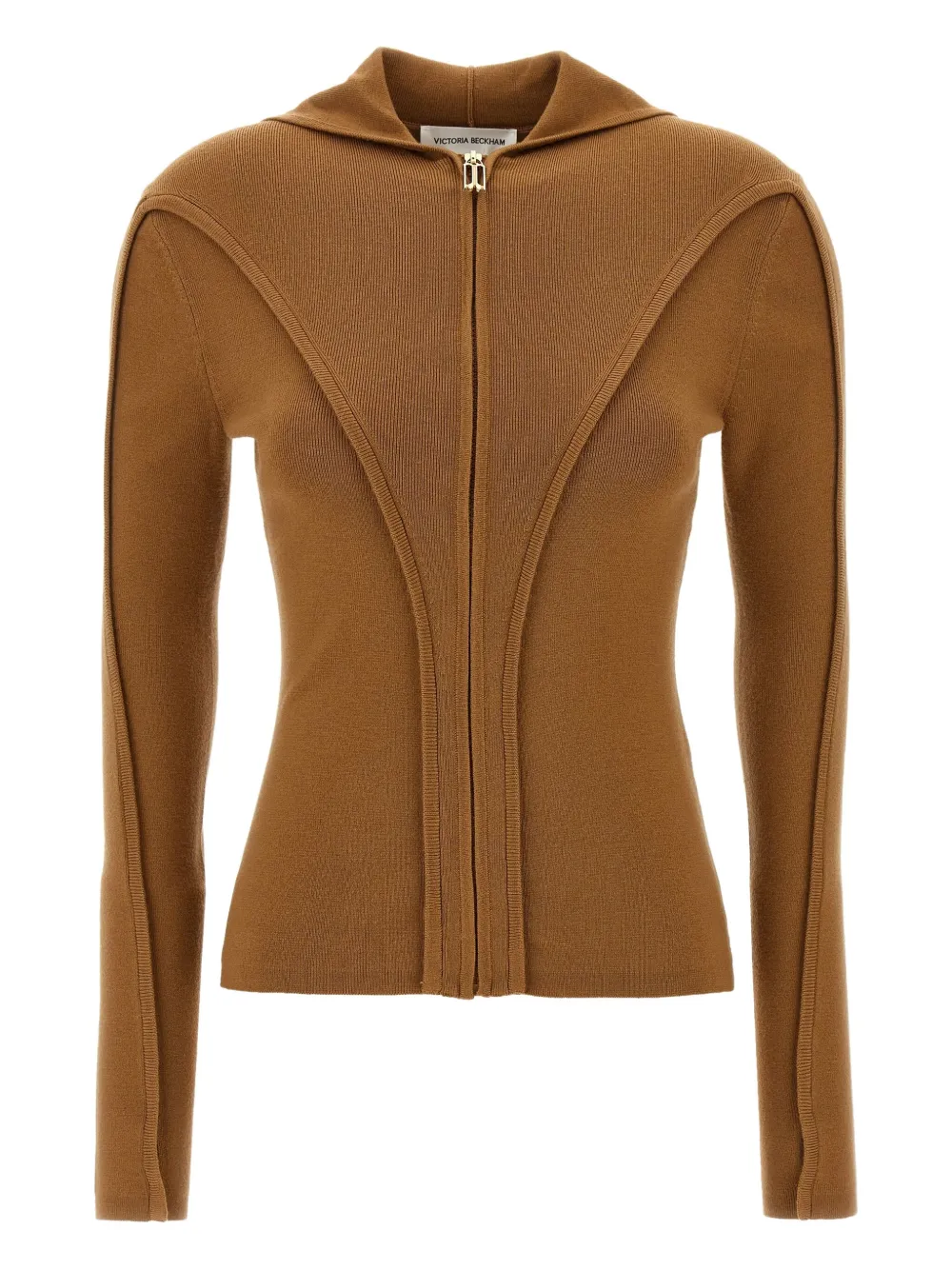 Victoria Beckham zip-front hoodie Bruin