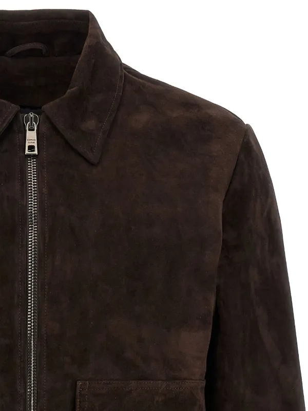 Giorgio Brato Aviatore flap-pocket Leather Jacket | Brown | FARFETCH