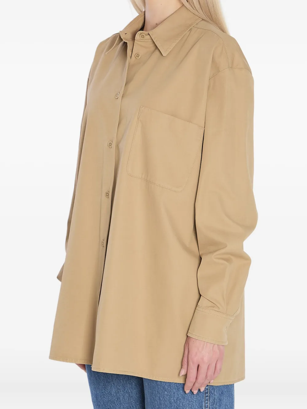 The Row buttoned pocketed shirt - Beige