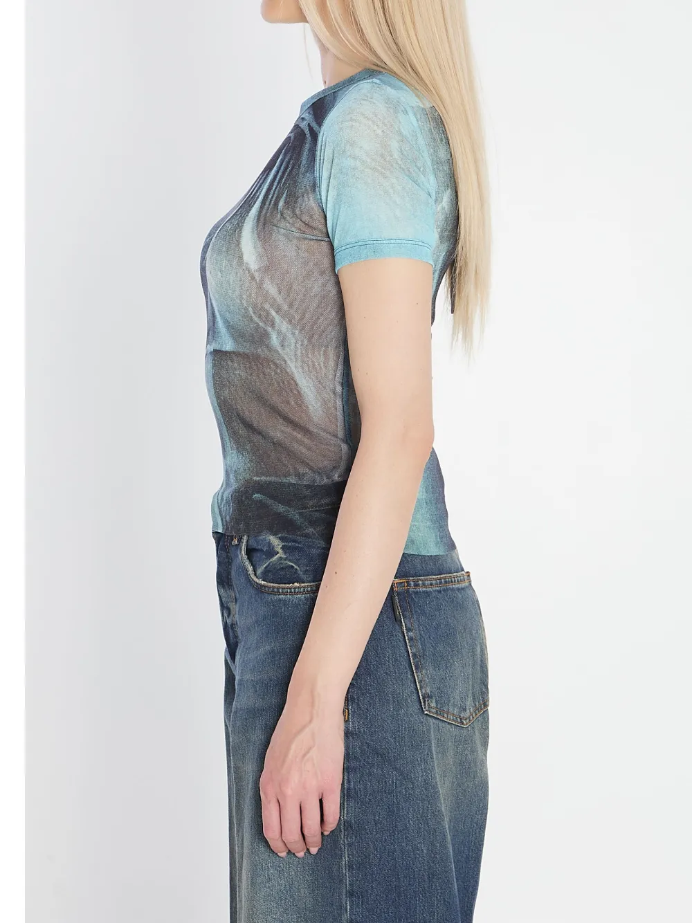 Jean Paul Gaultier Water Baby T-shirt Blauw