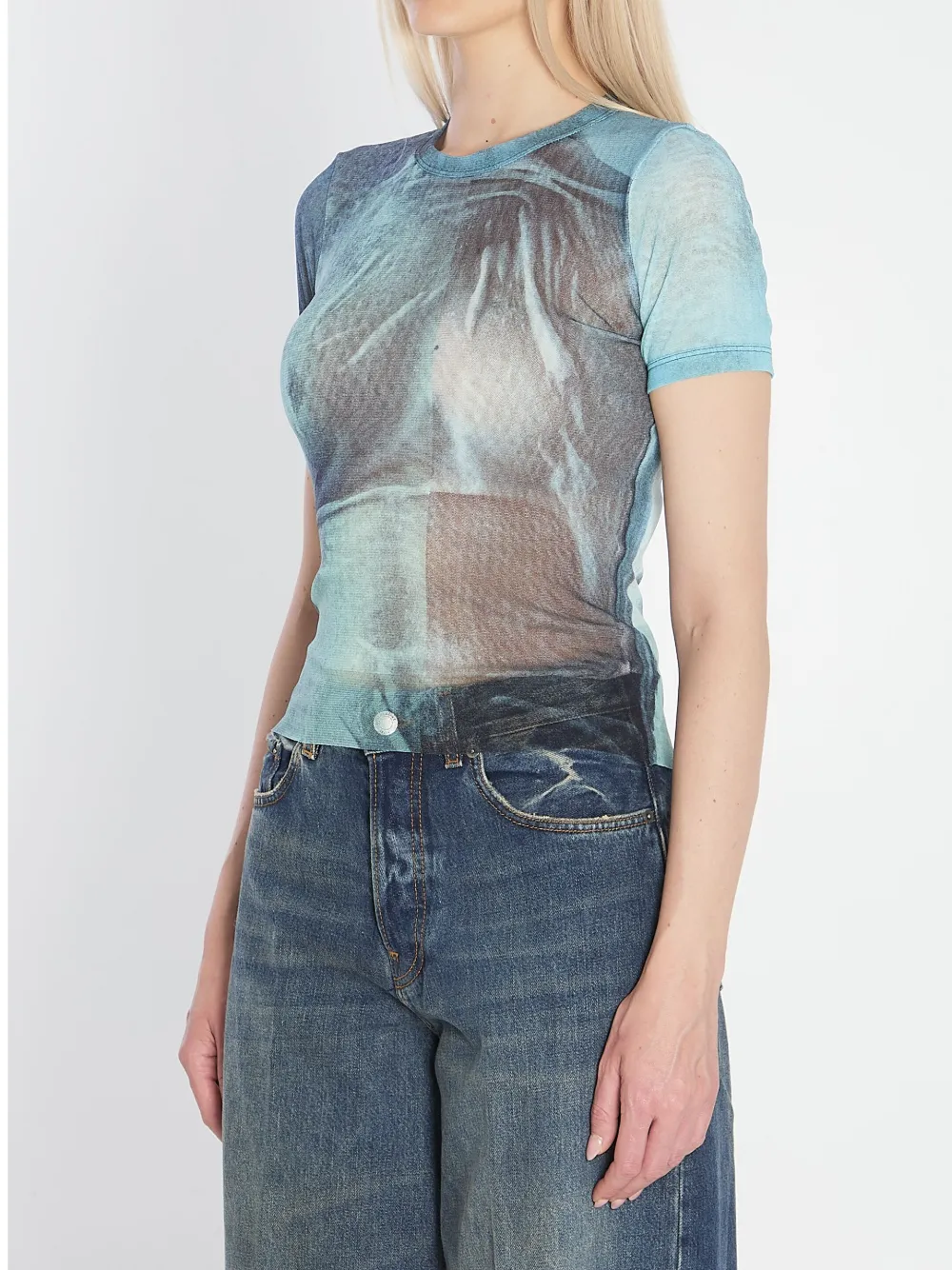 Jean Paul Gaultier Water Baby T-shirt Blauw