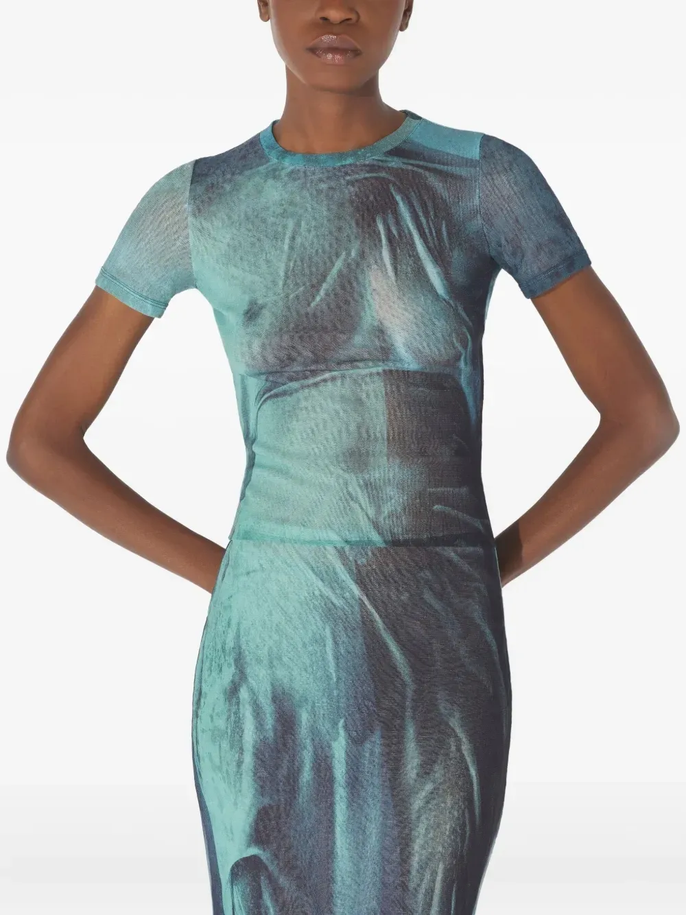 Jean Paul Gaultier Water Baby T-shirt Blauw
