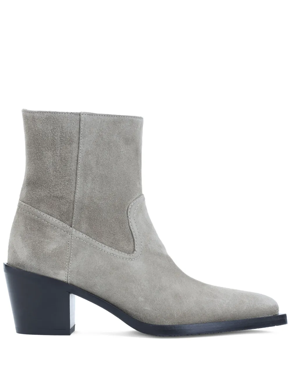Stuart Weitzman 60mm suede pointed-toe heeled cowboy boots | Grey | Image 1