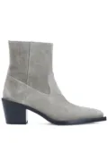 Stuart Weitzman 60mm suede pointed-toe heeled cowboy boots - Grey