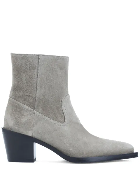 Stuart Weitzman 60mm suede pointed-toe heeled cowboy boots