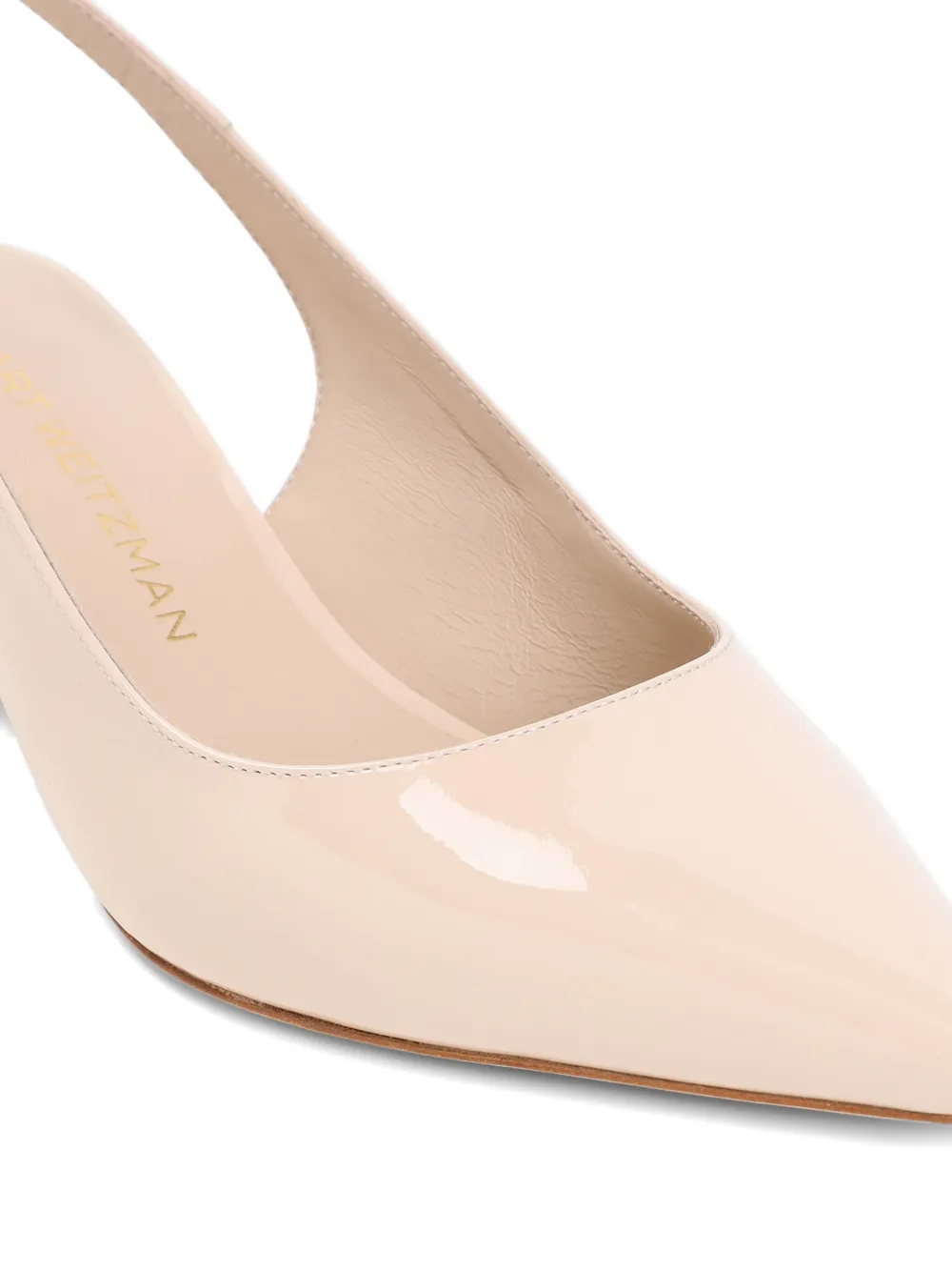 Stuart Weitzman 50mm Vinnie slingback pumps Neutrals