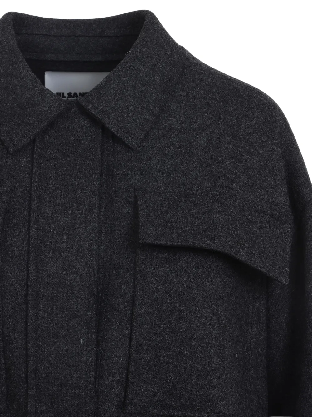 JIL SANDER+ Blouse met zakdetail Zwart