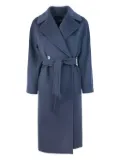 Weekend Max Mara virgin wool double-breasted coat - Blue