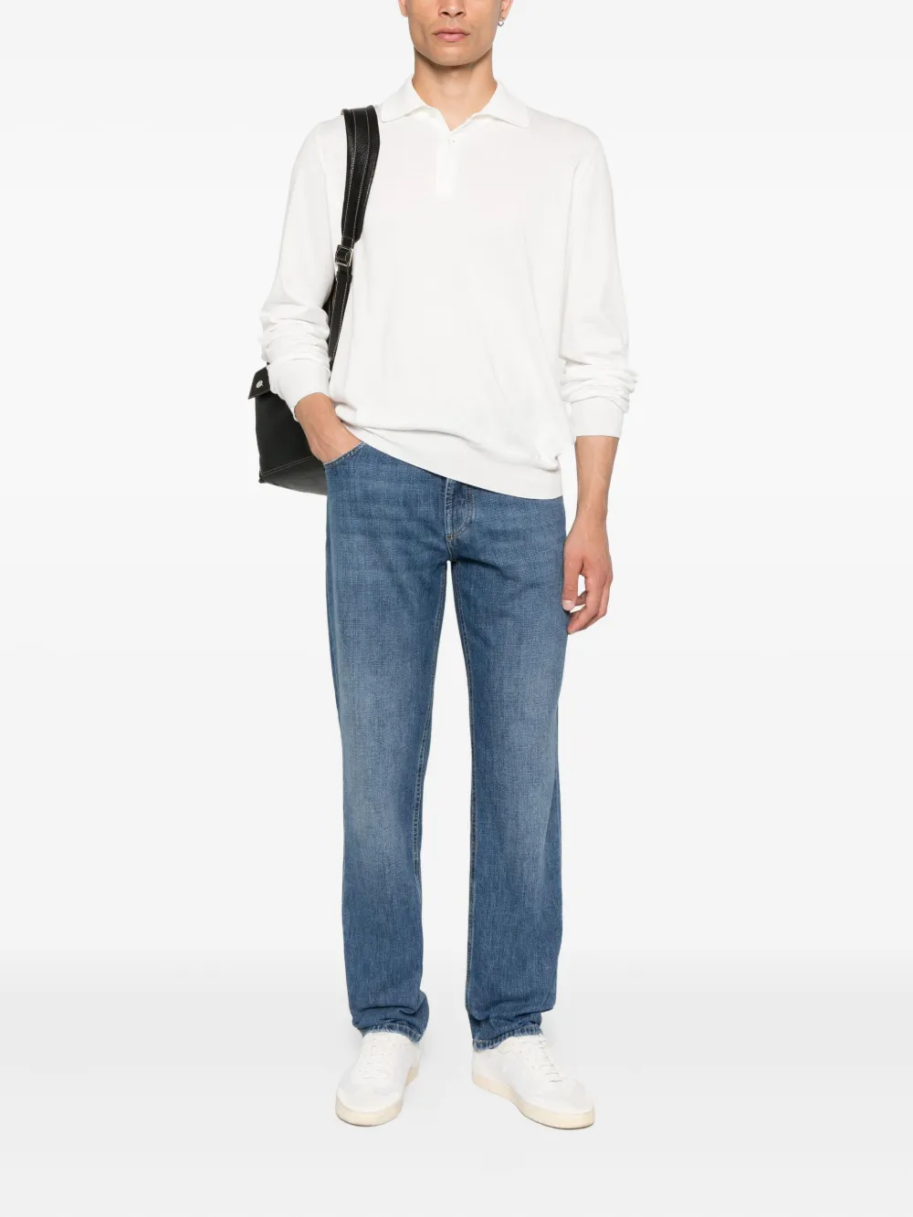 Brunello Cucinelli Jeans met vijf zakken Blauw