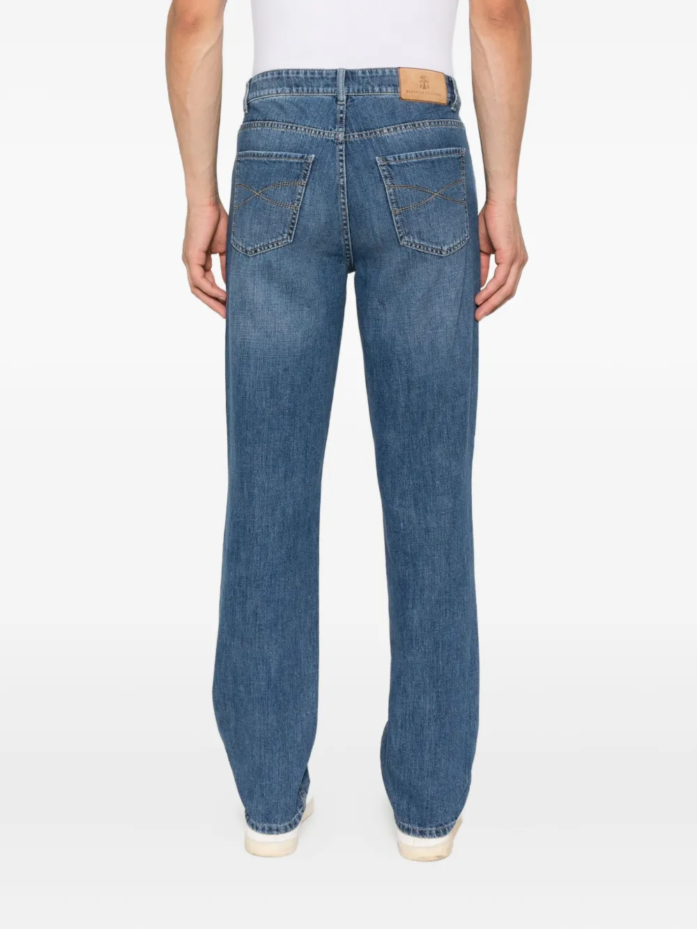 Brunello Cucinelli Jeans met vijf zakken Blauw