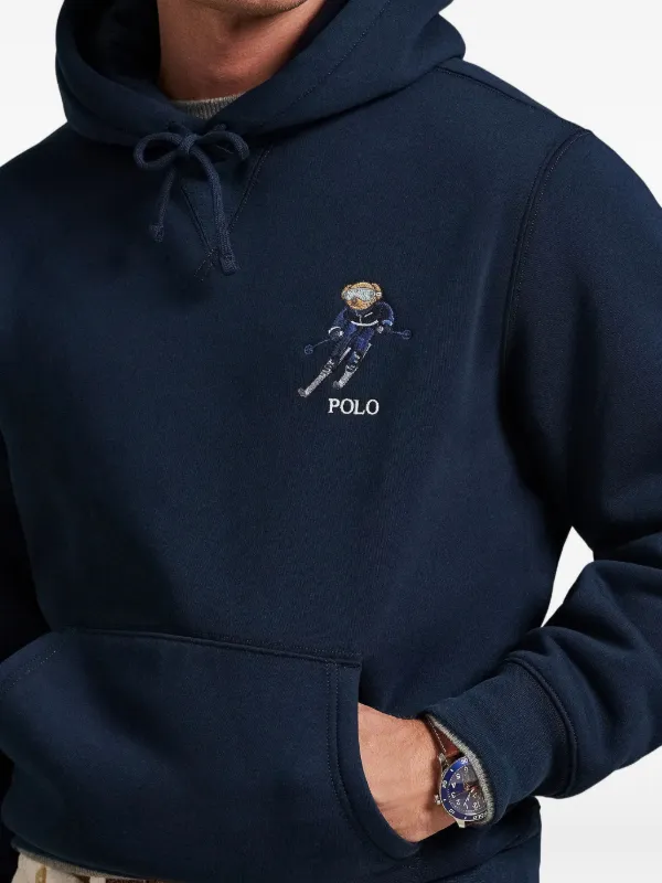 Polo Ralph Lauren graphic-print Hoodie | Blue | FARFETCH