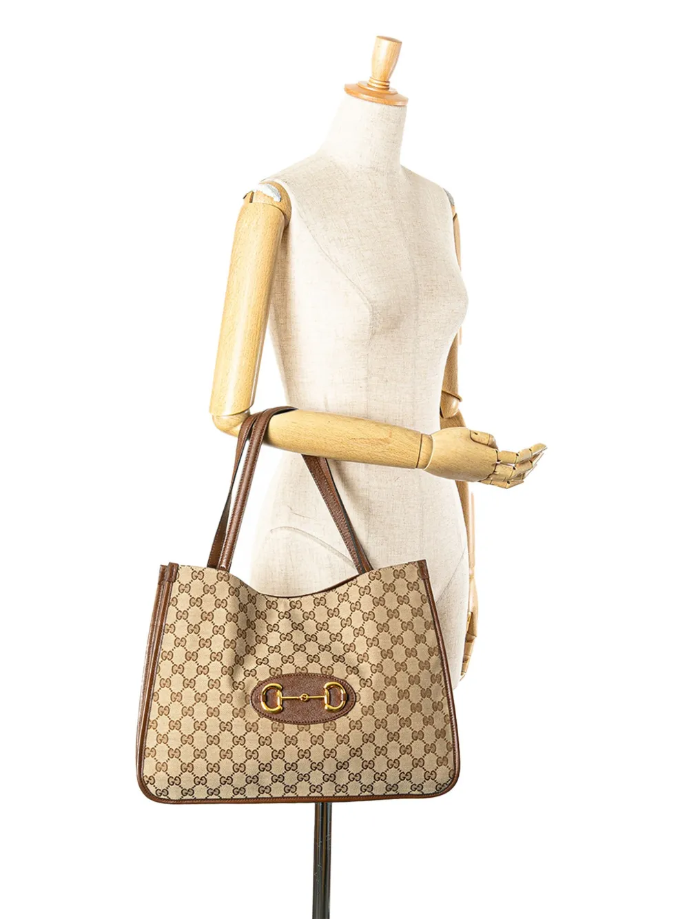 Gucci Pre-Owned 2000-2015 Medium GG Canvas Horsebit 1955 tote bag | Pre-Owned | Image 2