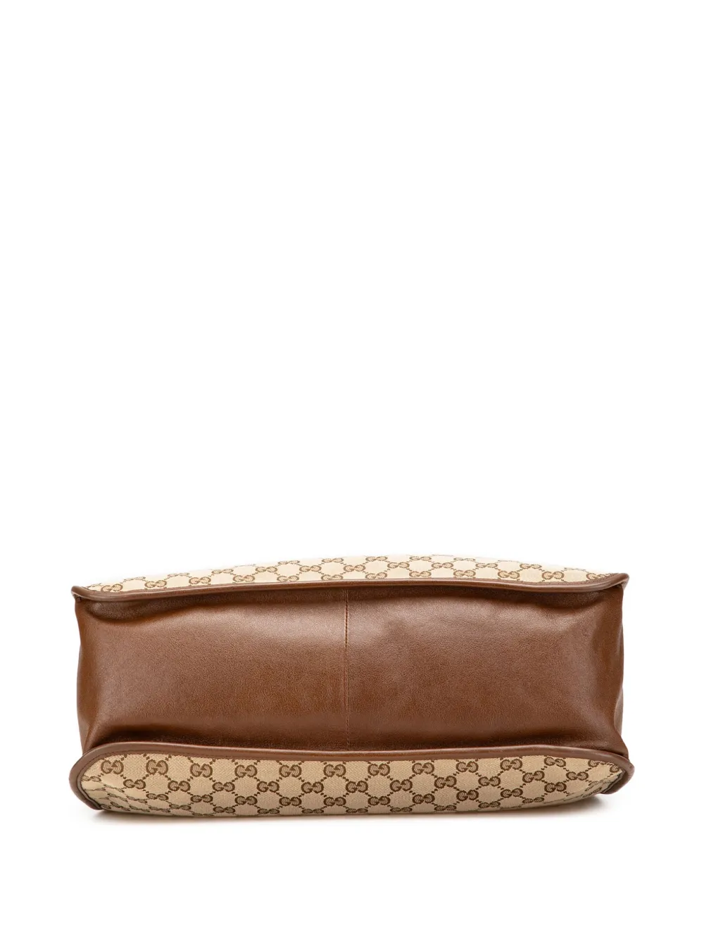 Pre-owned Gucci 2000-2015 Medium Gg Canvas Horsebit 1955 Tote Bag In Brown