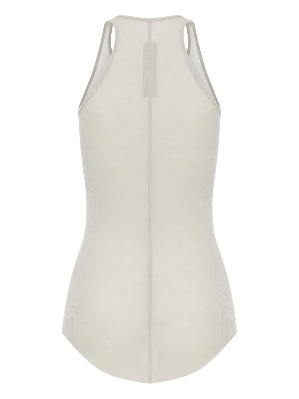 Rick Owens ribbed round-neck top Beige