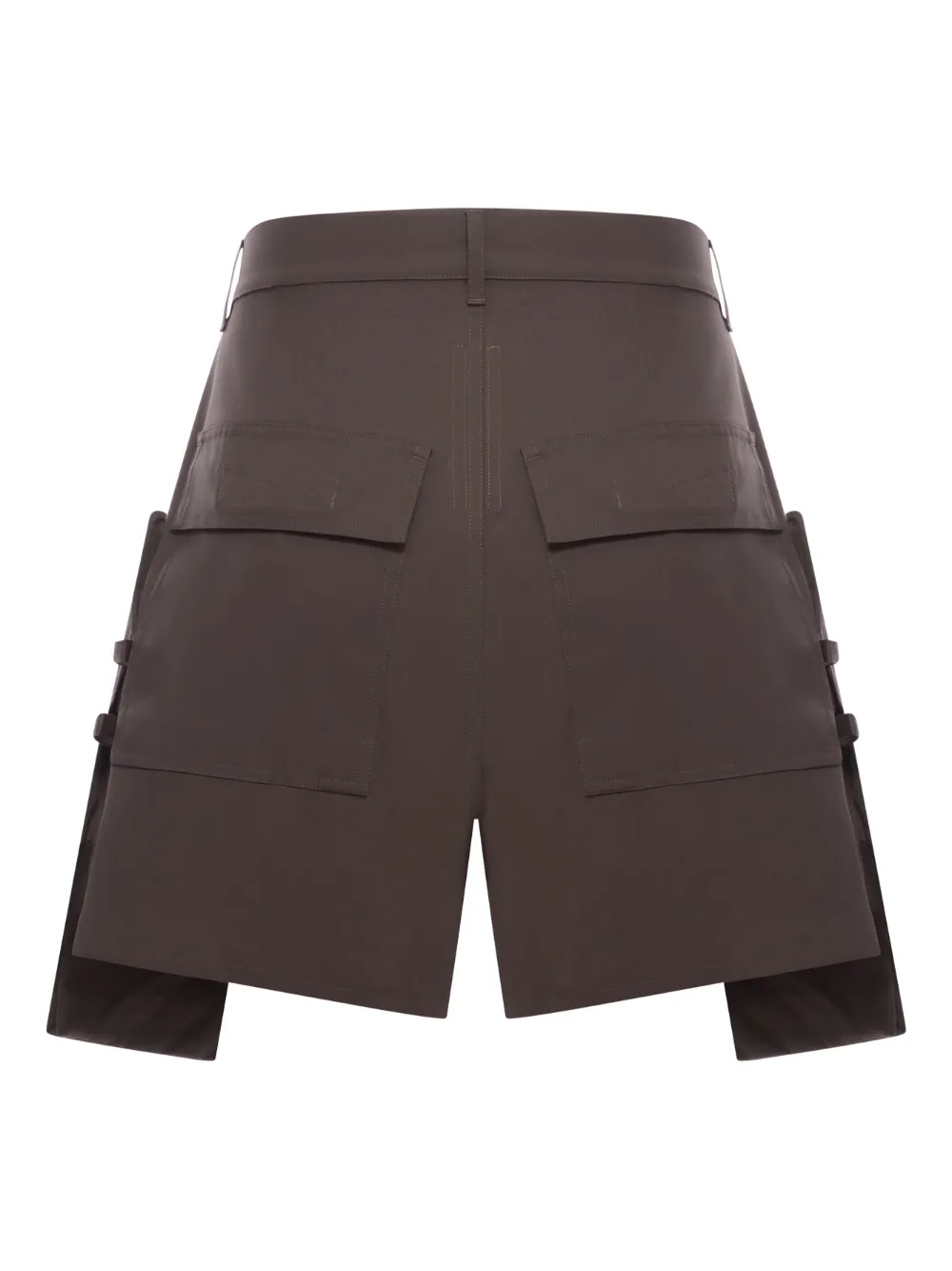 Rick Owens Shorts met cargo zak Bruin