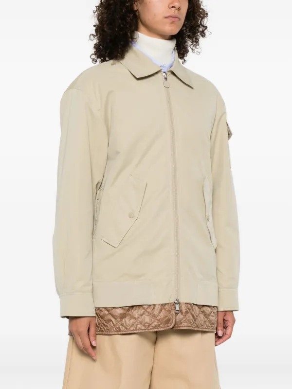 Moncler キルティング ジップジャケット | ニュートラル | FARFETCH JP