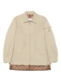 Moncler quilted zip-up jacket - Neutrals