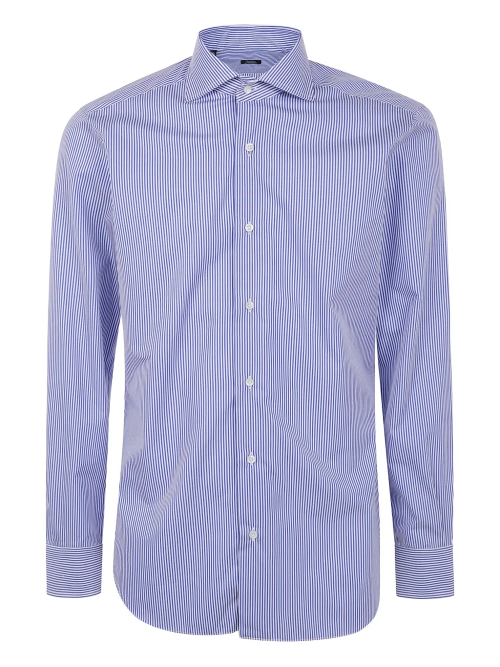 Barba striped long-sleeve shirt Blauw