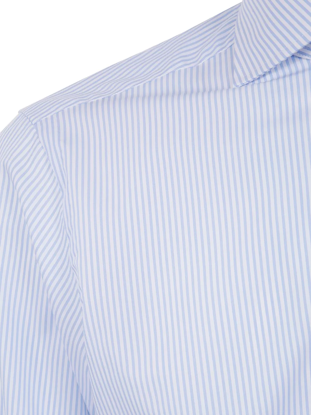 Barba striped long-sleeve shirt Blauw
