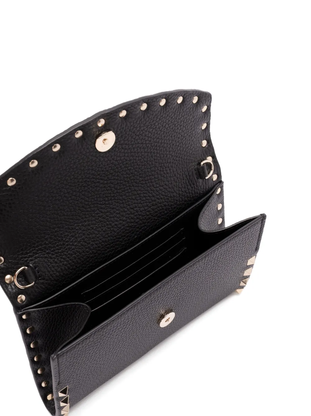 Valentino Garavani Schoudertas verfraaid met rockstuds en ketting Zwart
