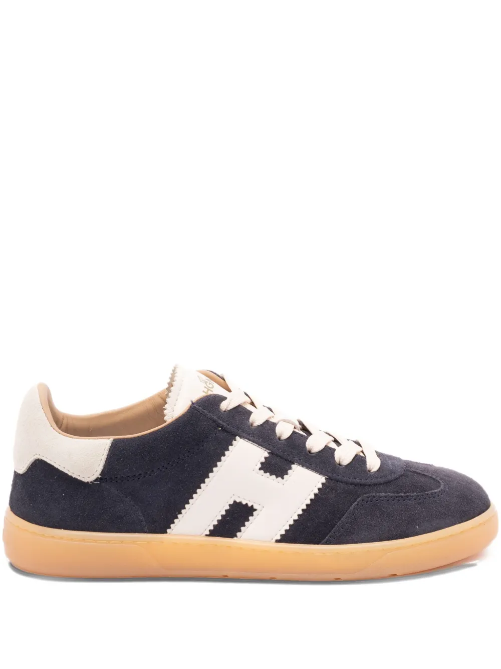 Hogan logo leather trainers Blue