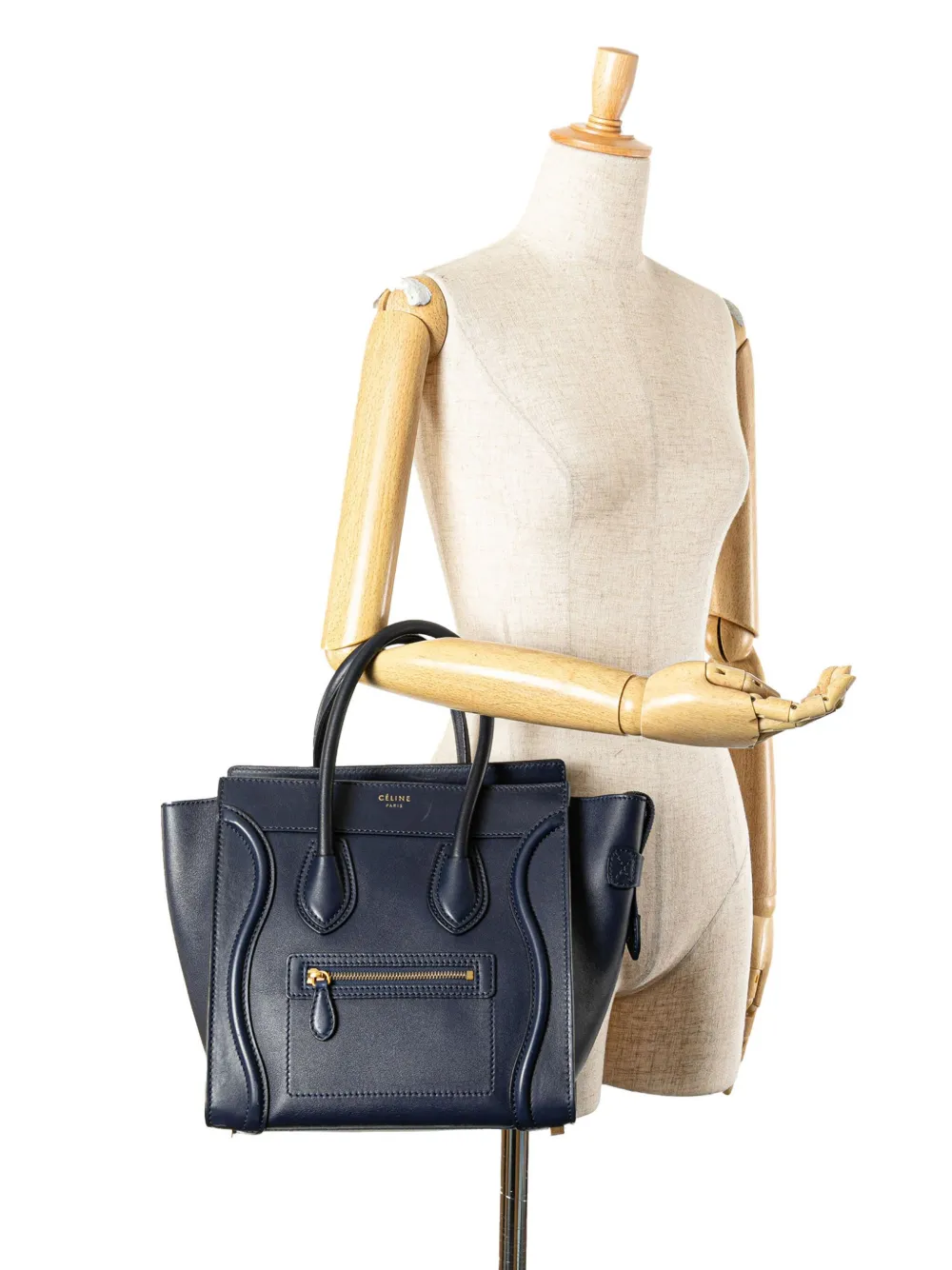 Céline Pre-Owned 2013 Micro Leather Luggage Tote handbag | Pre-Owned | Image 2