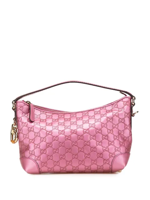 Gucci Pre-Owned 2000-2015 Metallic Guccissima Heart Bit satchel