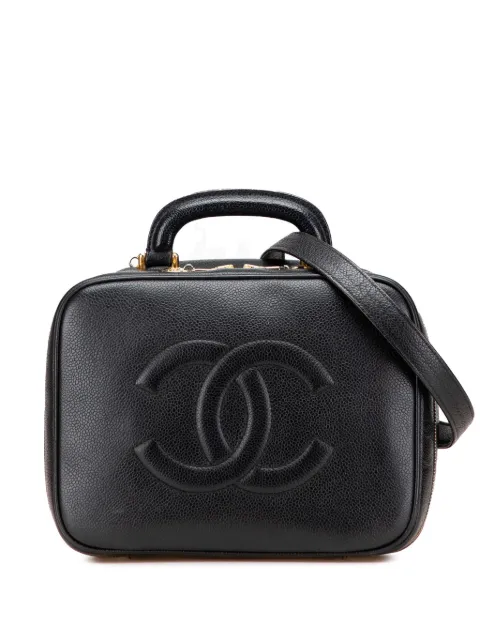 CHANEL Pre-Owned CC Caviar Vanity Case axelremsväska från 1996-1997
