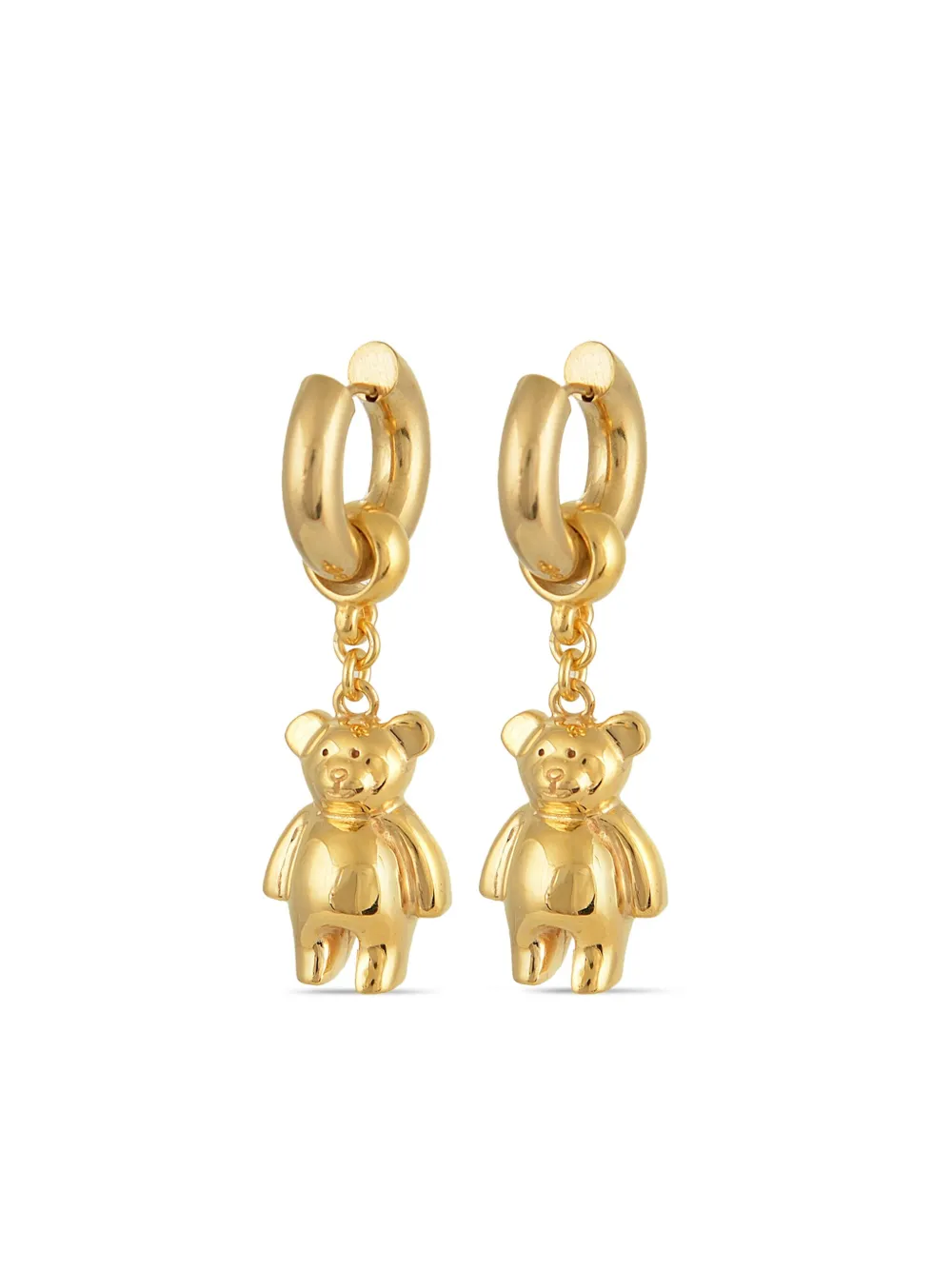 Child teddy bear hoop earrings