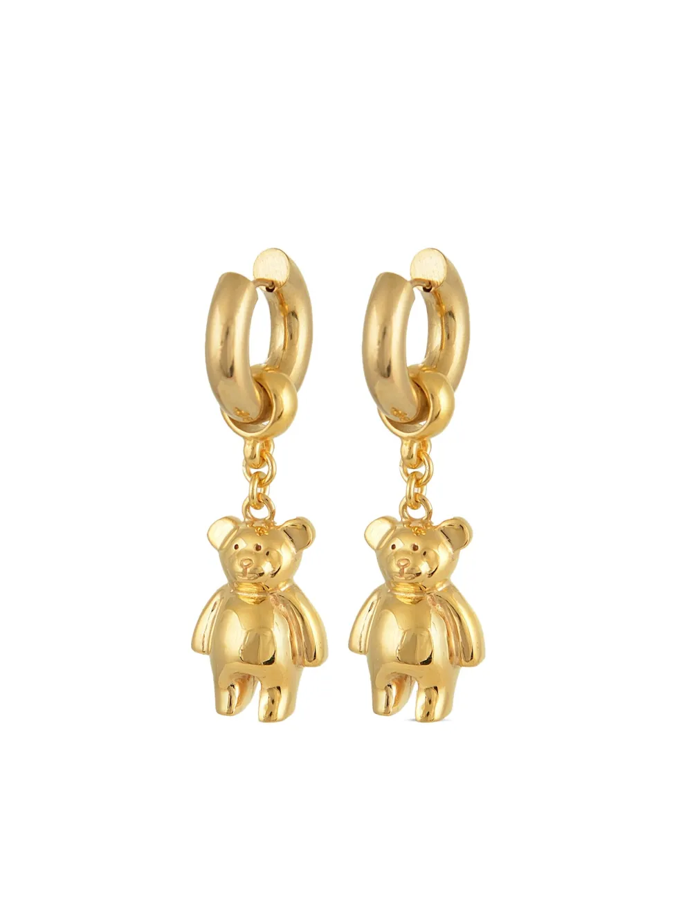 Mayol Child Teddy Bear Hoop Earrings In Gold