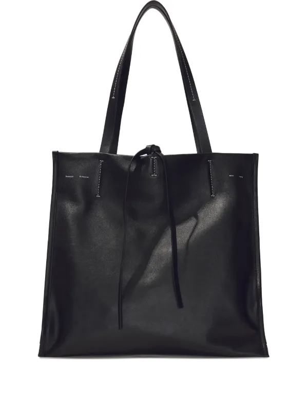 Farfetch Nappa Leather Tote Bag Prada Nappa-Leather Tote Bag Black
