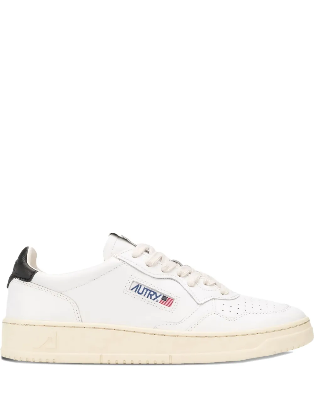 Autry Medalist leather low-top sneakers White