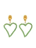 MAYOL All Of My Heart heart-shaped earrings - Green