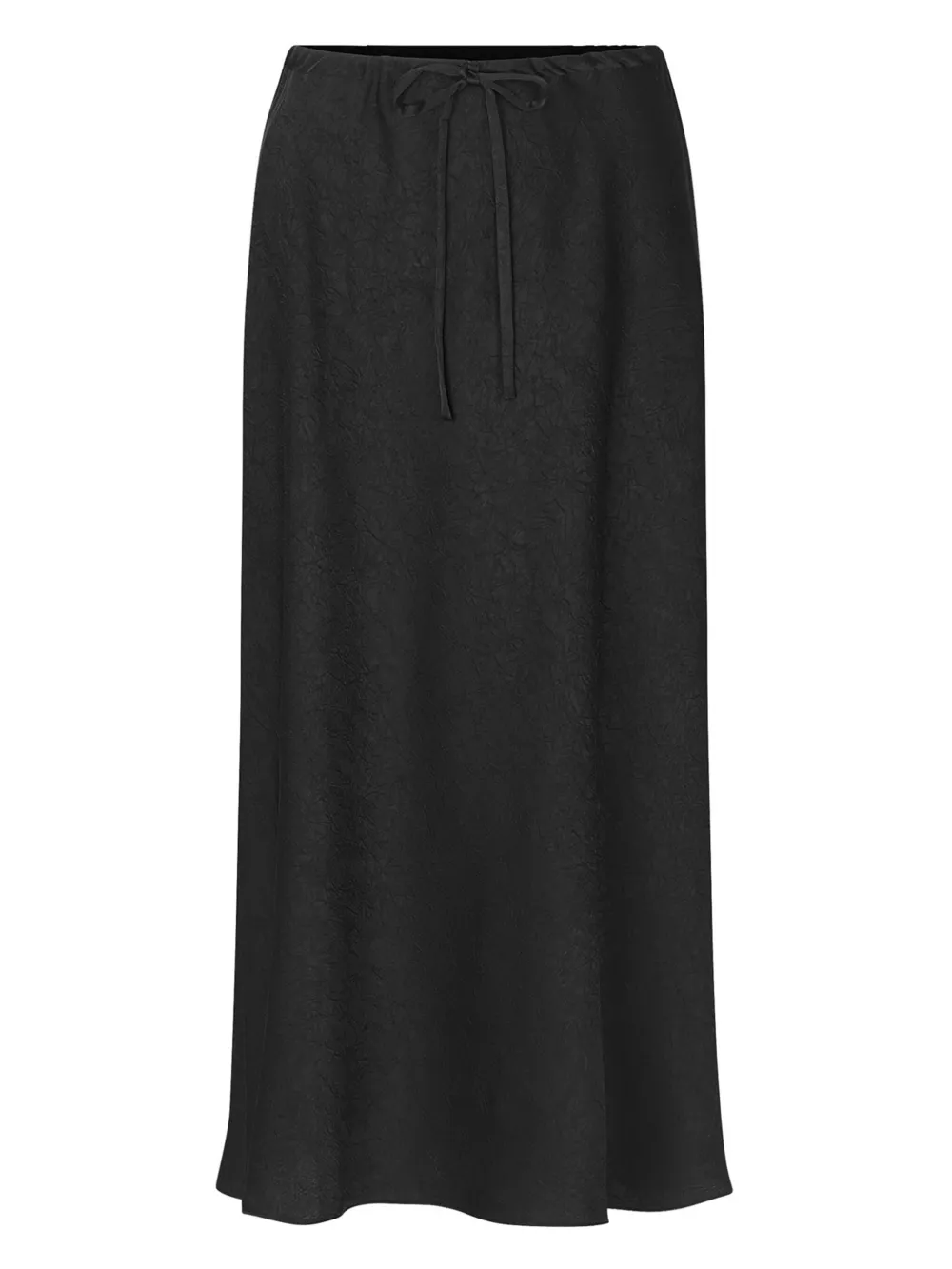 drawstring midi skirt